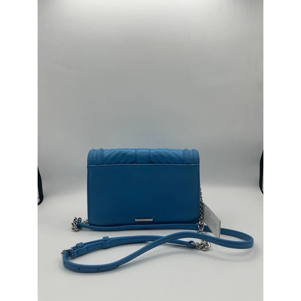 Rebecca Minkoff Chevron Quilted Small Love Crossbody Bag Marina NWT